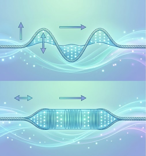 longitudinal waves and transverse waves